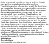 Feedback Andreas Züge